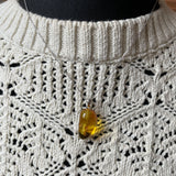 Natural Amber Pendant 925 Sterling Silver Made in Eu Baltic Gemstone 3g Gift