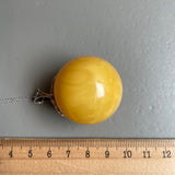 Amber Pendant 925 Sterling Silver Made in Eu Baltic Natural Gemstone 22.5g Gift