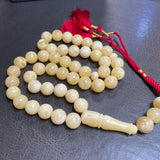 Luxury Natural Amber Misbaha Tasbih Islamic Prayer Beads 11.8mm 47.9g