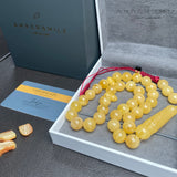 Honey Amber Misbaha 33 Beads 12mm 51g Prayer beads