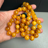 Antique Handmade Amber Tasbih Misbaha Islamic Prayer Beads 12.5mm 45.6g