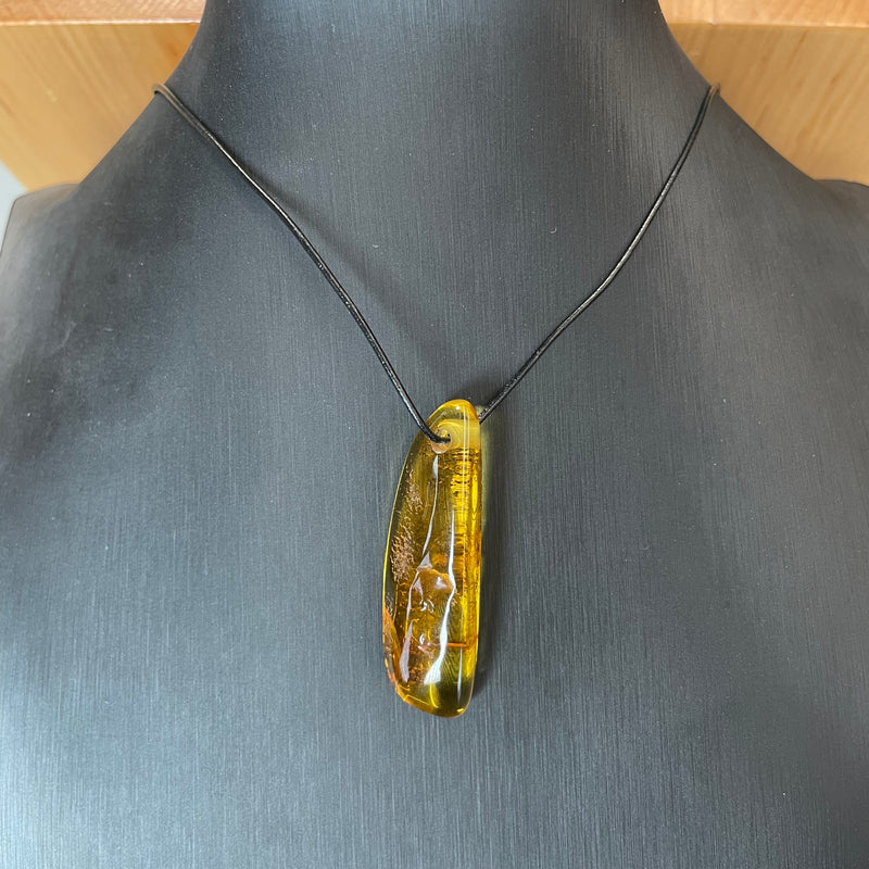 Vintage Natural Amber Pendant Authentic Baltic Gemstone 4g Gift