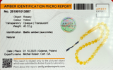 *EXCLUSIVE HONEY WHITE AMBER MISBAHA 12mm 40.5g