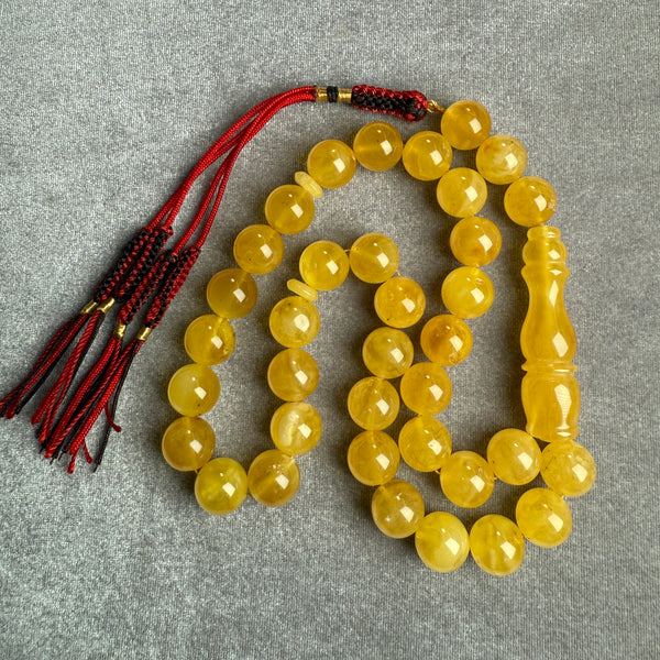 YELLOW AMBER MISBAHA 12.5mm 46g