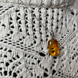 Natural Amber Pendant 925 Sterling Silver Made in Eu Baltic Gemstone 2g Gift