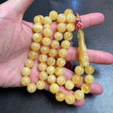 Certified Natural Amber Misbaha Tasbih Islamic Prayer Beads 11.3mm 39.67g