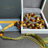 Mackintosh Amber Misbaha Islamic Prayer Beads 7.8mm 19.5g