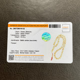 Handmade White Amber Misbaha 10mm 30.4g 45 beads LAB certificate