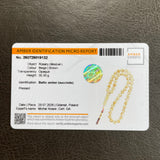 Handmade White Amber Misbaha 10mm 30.30g 45 beads LAB certificate