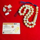*EXCLUSIVE HONEY WHITE AMBER MISBAHA 11.3mm 36g