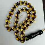 Black Diamond Amber Misbaha 10mm 30.5g and GIFT bracelet