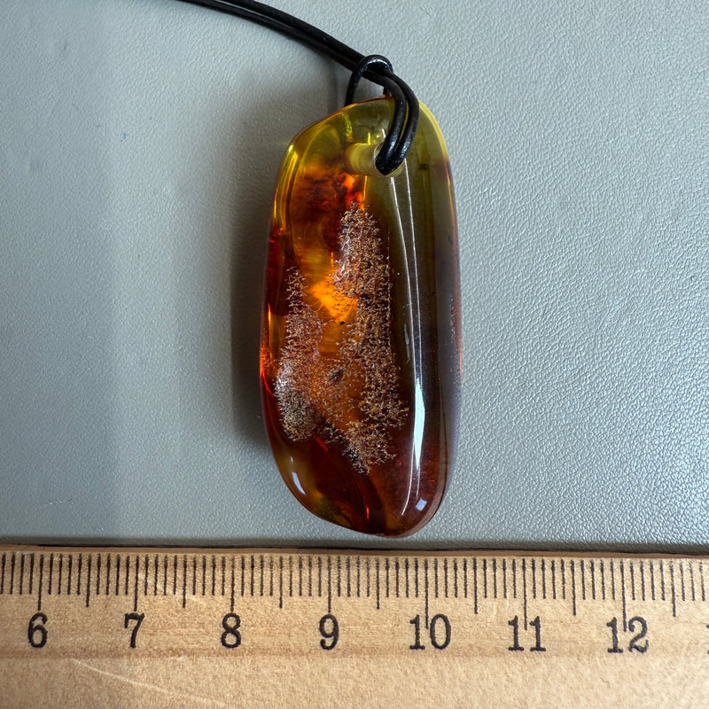 Vintage Natural Amber Pendant Authentic Baltic Gemstone 6.5g Gift