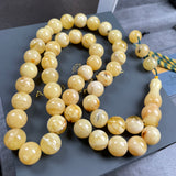 Natural Amber Misbaha Tasbih 45 Prayer Beads 13mm 73.5g