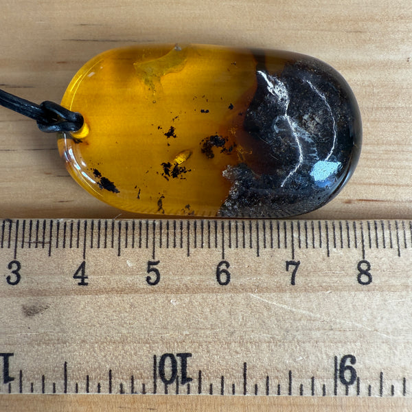 Vintage Natural Amber Pendant Authentic Baltic Gemstone 9g Gift