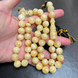 Vintage Natural Amber Misbaha Tasbih Islamic Prayer Beads 12mm 53g
