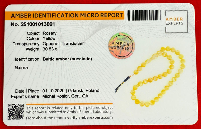 *EXCLUSIVE HONEY WHITE AMBER MISBAHA 11mm 31g