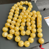Honey Amber Misbaha 57 Beads 12mm 69.2g LAB certificate