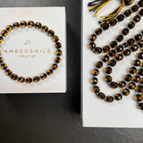 Black Diamond Amber Misbaha 6.5mm 21g and GIFT bracelet