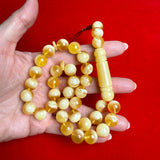 *EXCLUSIVE HONEY WHITE AMBER MISBAHA 11.5mm 37g