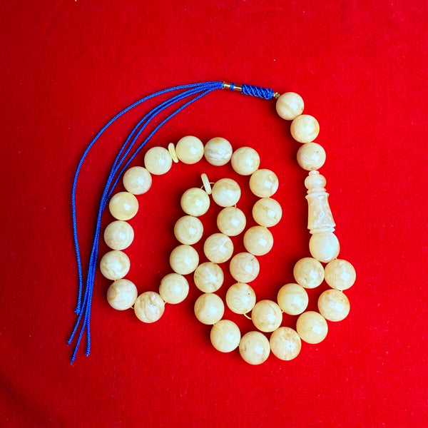 YELLOW WHITE AMBER MISBAHA 13.1mm 49g