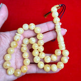 WHITE AMBER MISBAHA 11.3mm 33.2g