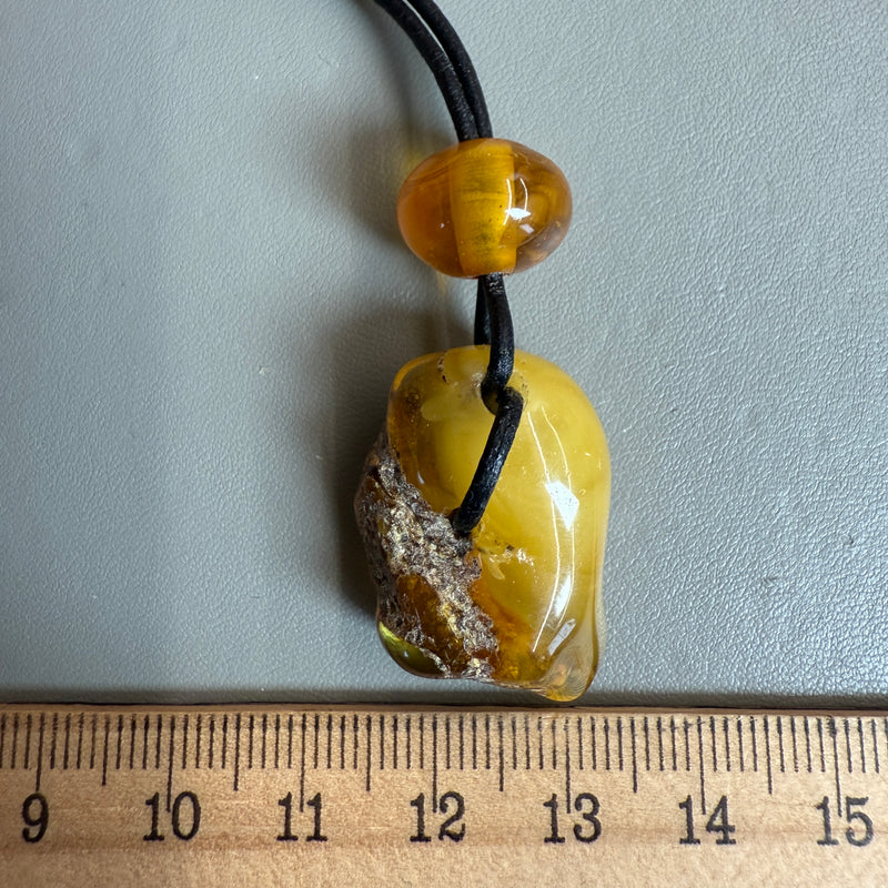 Vintage Natural Amber Pendant Authentic Baltic Gemstone 5.5g Gift