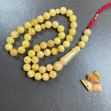 Natural Amber Misbaha Tasbih 45 Prayer Beads 12mm 55.5g