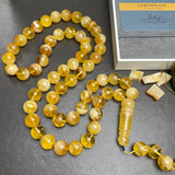Natural Amber Misbaha Tasbih 57 Prayer Beads 13mm 85g