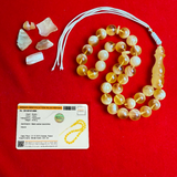 Premium Handmade Amber Tasbih Misbaha مسبحة Islamic Prayer Beads 11.5mm 34.7g