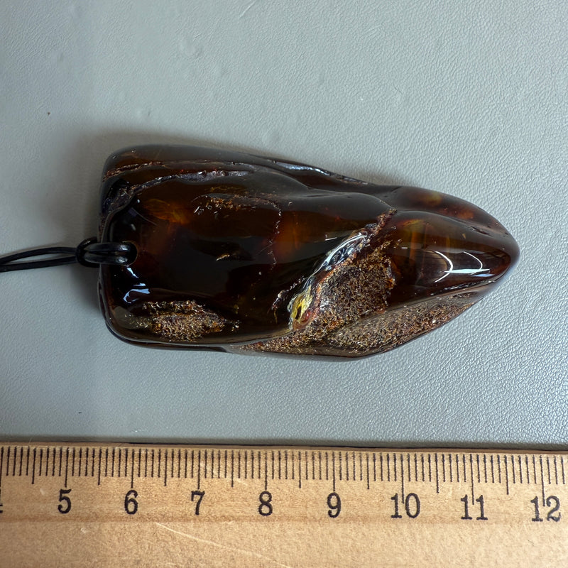 Vintage Natural Amber Pendant Authentic Baltic Gemstone 23g Gift