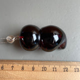 Natural Amber Pendant 925 Sterling Silver Made in Eu Baltic Gemstone 17g