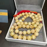 Oreo Amber Misbaha Tasbih 45 Prayer Beads 14mm 82.5g