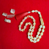 Premium Handmade Yellow Transparent Amber Tasbih Misbaha Islamic Prayer Beads 8mm x 12mm 21g