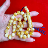 *EXCLUSIVE HONEY WHITE AMBER MISBAHA 11mm 32.5g