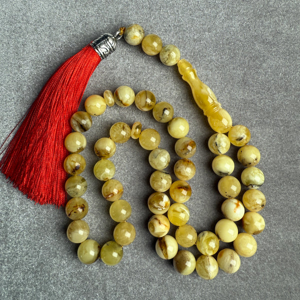 Elegant Amber Tasbih 10mm 32.9g Misbaha 33 Rosary سبحان الله للرجال