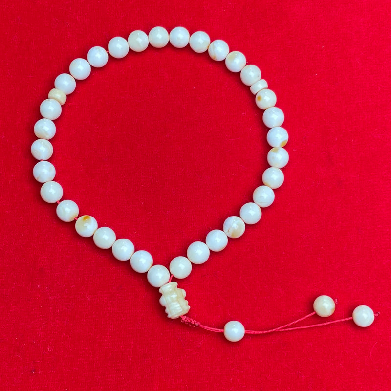 WHITE BRACELET MISBAHA 6,5mm 5,4g