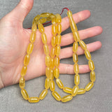 *YELLOW AMBER ROSARY 8,3x18,1mm 43,4g