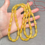 *YELLOW AMBER ROSARY 8,9x17,9mm 48,1g