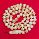 *YELLOW/WHITE AMBER ROSARY 11,7mm 64g