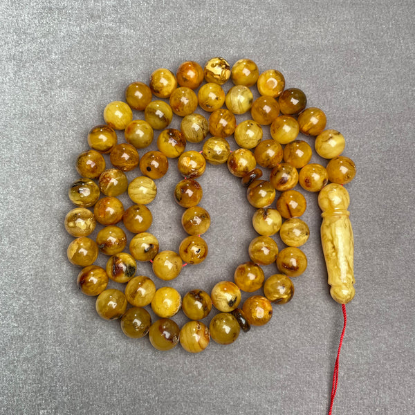 ANTIQUE AMBER ROSARY 11,8mm 62,4g