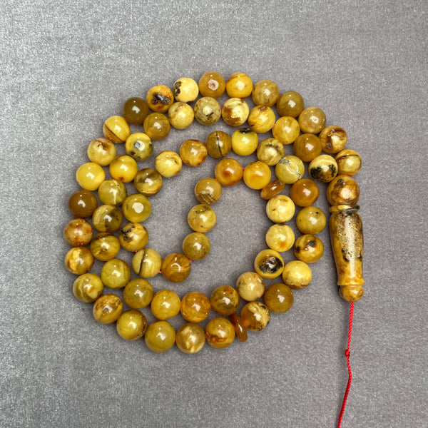 ANTIQUE AMBER ROSARY 11,4mm 55,3g