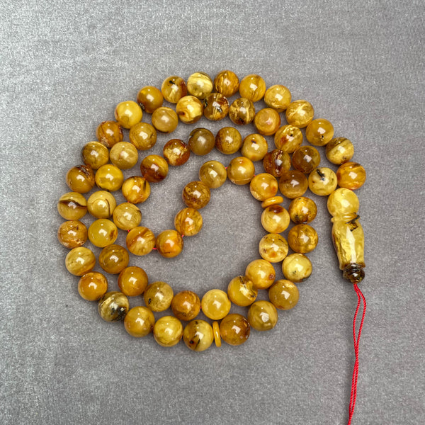 ANTIQUE AMBER ROSARY 11,3mm 53,3g