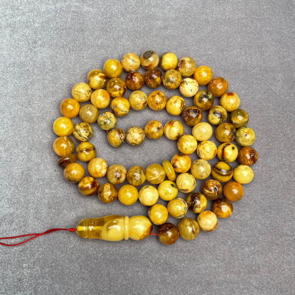 ANTIQUE AMBER ROSARY 11,8mm 61,2g