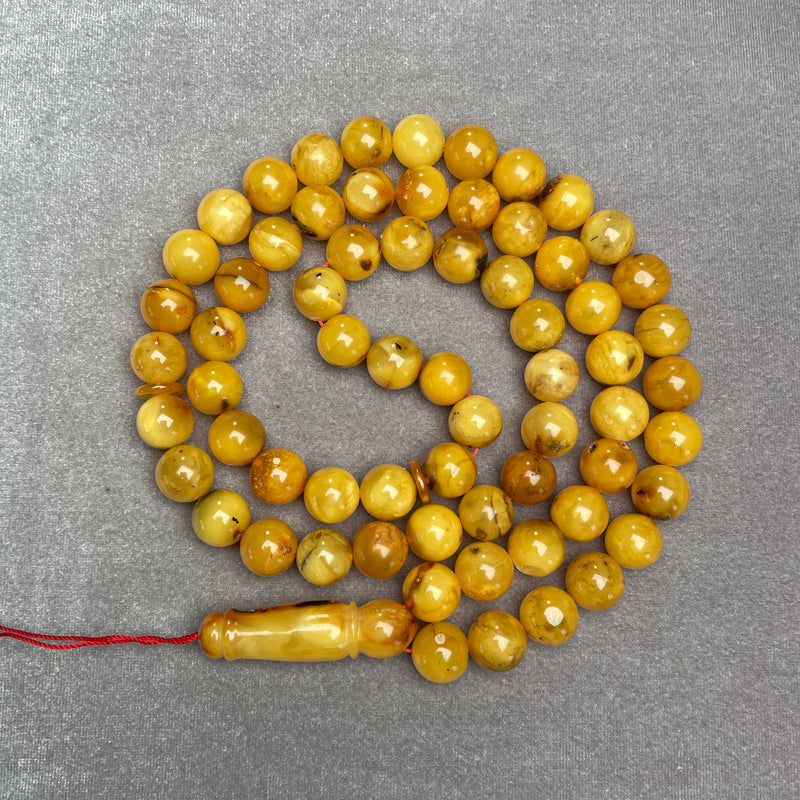 ANTIQUE AMBER ROSARY 11,3mm 54,8g