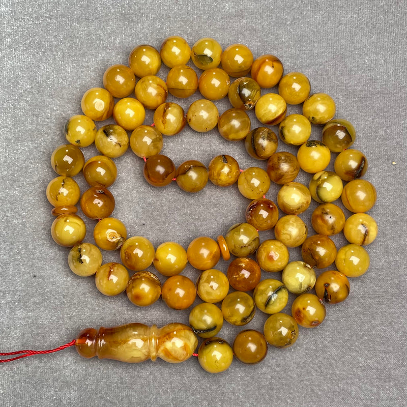 ANTIQUE AMBER ROSARY 10,7mm 47,3g