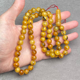 ANTIQUE AMBER ROSARY 10,8mm 47,2g