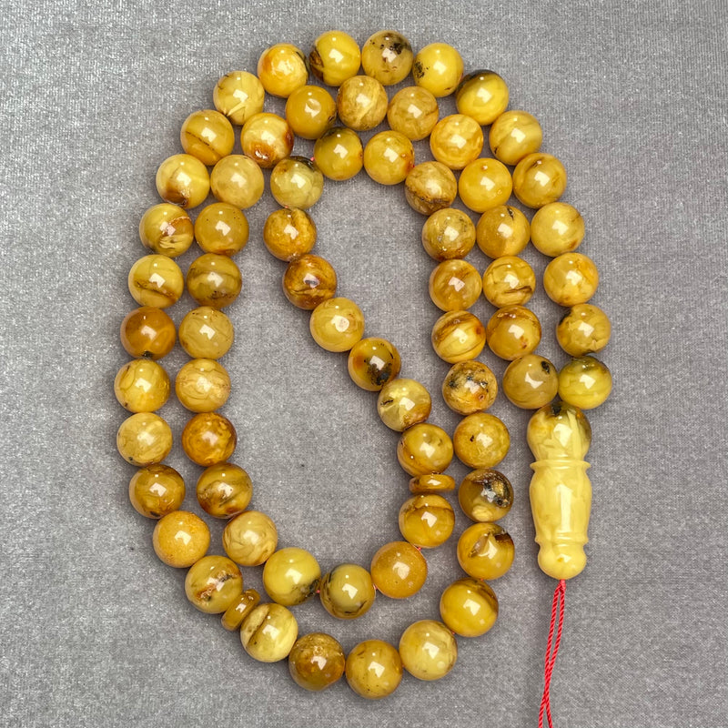 ANTIQUE AMBER ROSARY 11,3mm 54,3g