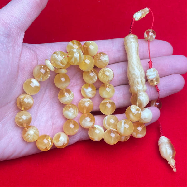 *YELLOW/WHITE AMBER MISBAHA 11,8mm 39g