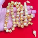 *YELLOW/WHITE AMBER MISBAHA 11,8mm 48,6g