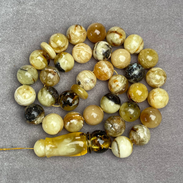 OREO AMBER ROSARY 14,7mm 67,4g